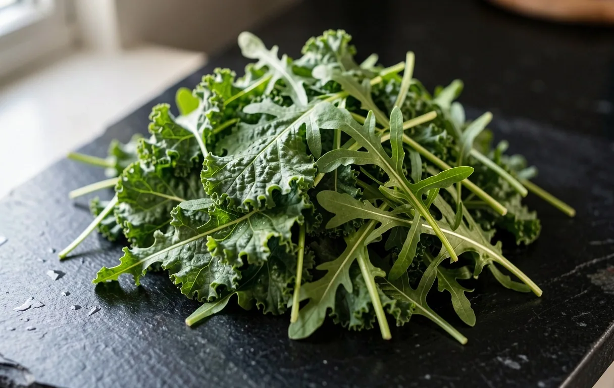 Hojas frescas y nutrición